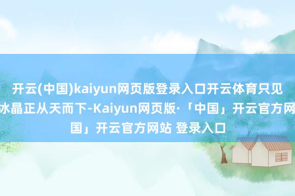 开云(中国)kaiyun网页版登录入口开云体育只见黄豆大小的冰晶正从天而下-Kaiyun网页版·「中国」开云官方网站 登录入口