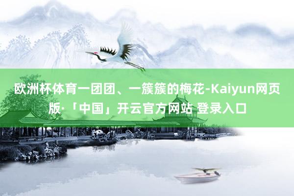 欧洲杯体育一团团、一簇簇的梅花-Kaiyun网页版·「中国」开云官方网站 登录入口